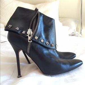 Booties with Silver Studs Sz 39